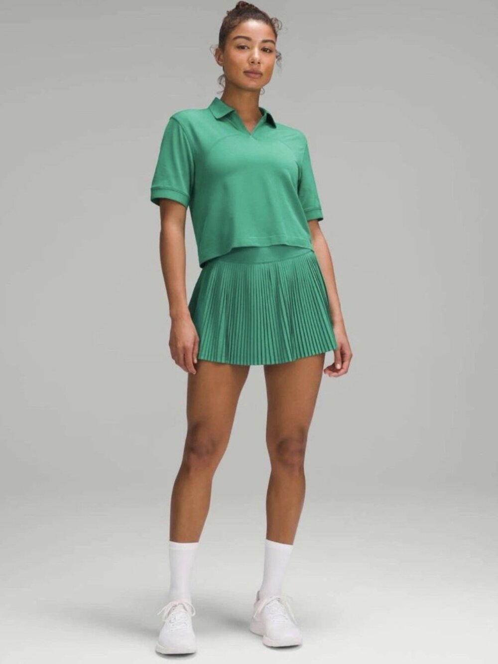 🎾✨ NWOT Lululemon Varsity High-Rise Pleated Tennis Skirt - Cascadia Green - 14